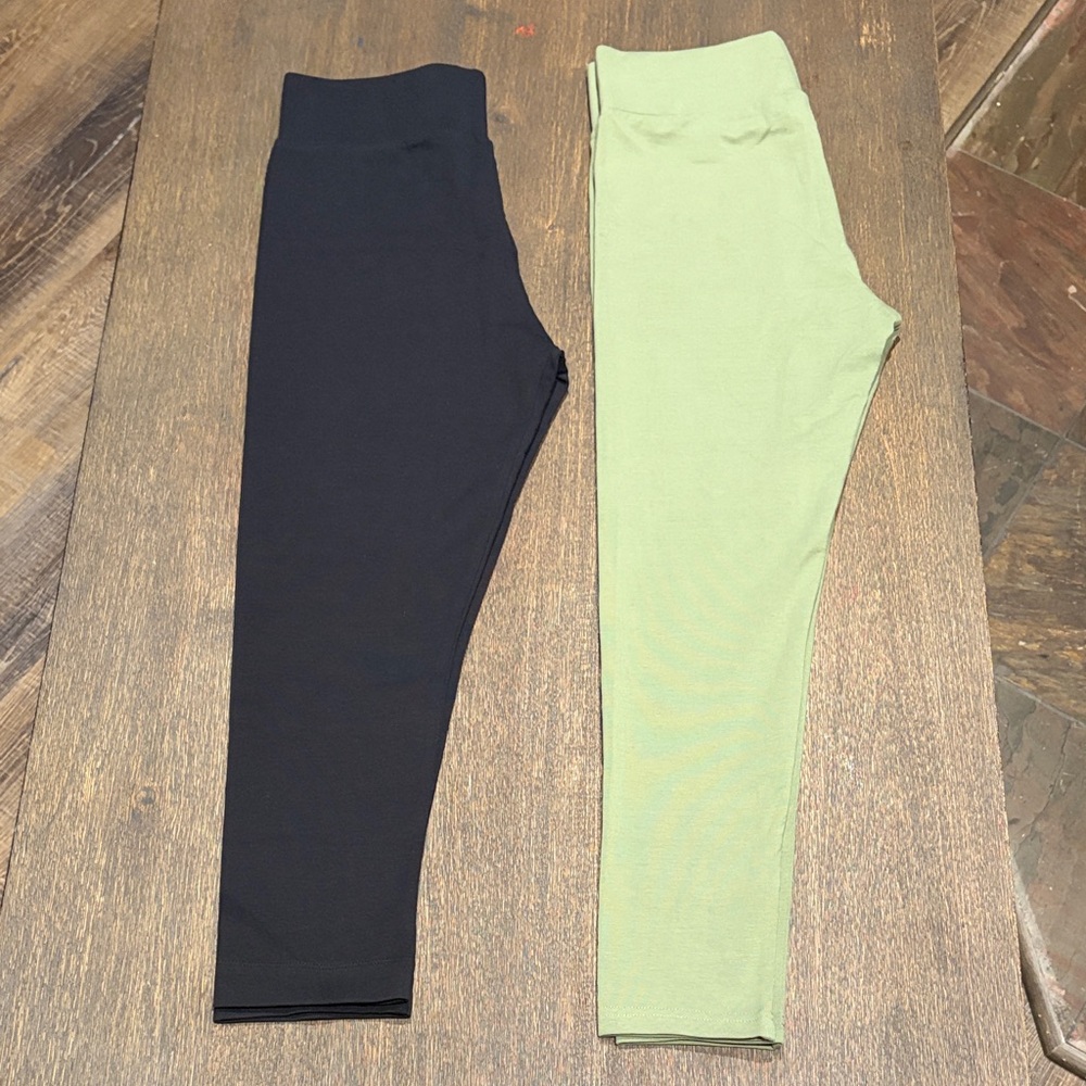 LOGO by Lori Goldstein Set of 2 Pull On Leggings - Size XXS